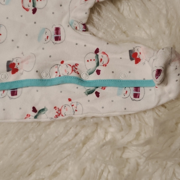 Koala Baby Bodysuit Footie Pajama Snowman - 0-3M (GUC) - Picture 3 of 5